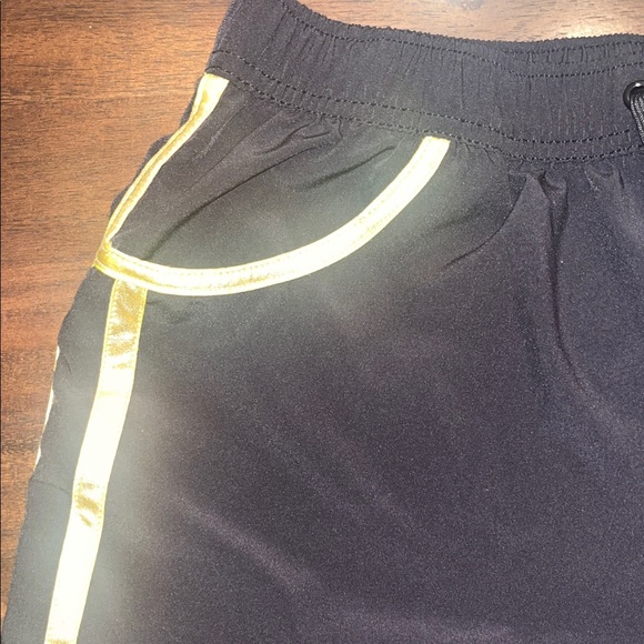 Andrew Christian Black & Gold Men's Bathing Shorts - Picture 6 of 6